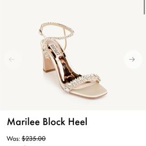 Badgley Mischka Marilee Block Heel 7.5